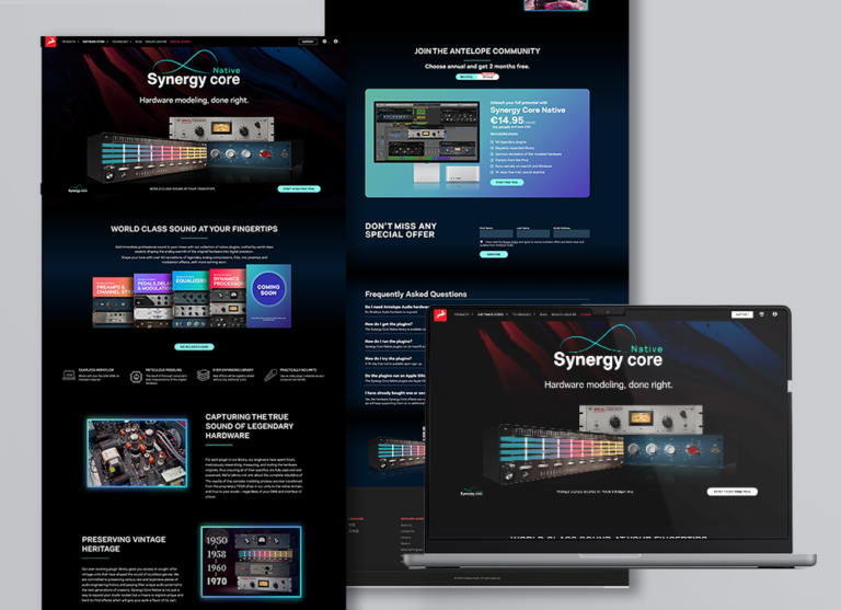 Product web page, Key visual &iconography